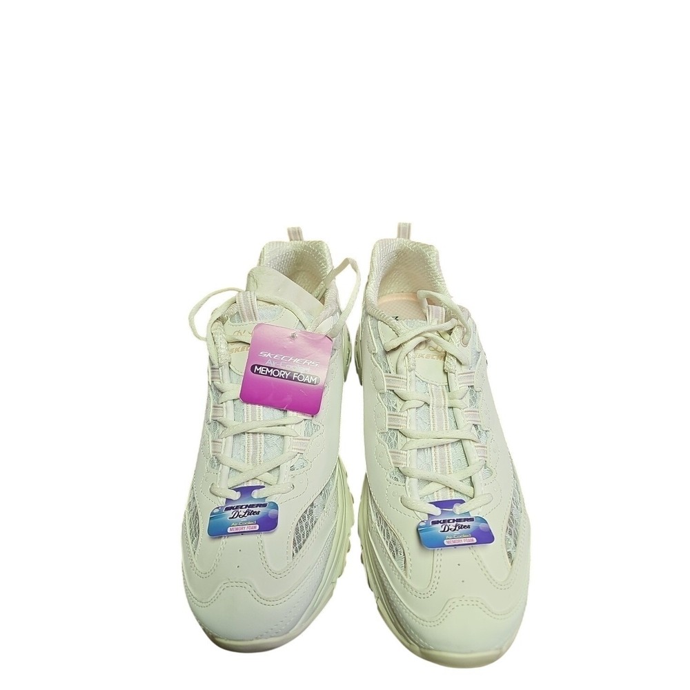Skechers Women's D'Lites Sunlit Garden Sneaker White Size 11 New‎